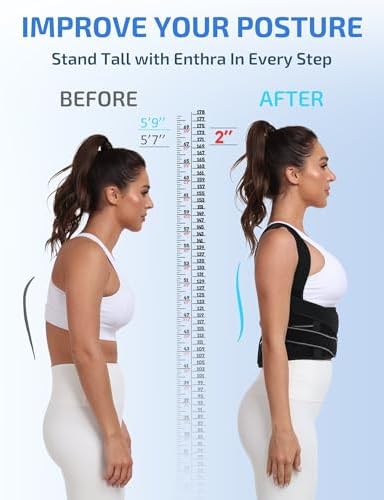 Posture Corrector, Bionic System Back Brace, Dual 3D Pads