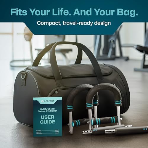 Twister Arm Trainer | Chest Workout Equipment Also for Biceps, Shoulders, Forearms, Back, Legs; Arm Chest Trainer for Men, Women, Beginners, Pros | 2 Spring Sets, 30-140 lbs