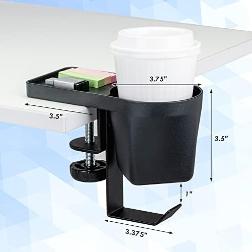 Max Smart Ergonomic Small Clamp On Keyboard Tray and Clamp on Cup Holder