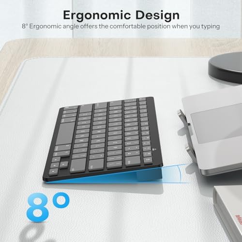 OMOTON Ultra-Slim Wireless Keyboard for Mac (MacOS 10.10+), Compact Size