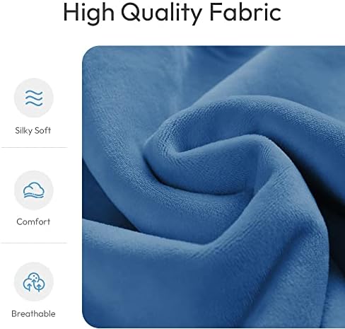 MORLIDEN Microwavable Heated Neck Wrap Warmer and Shoulder Weighted Heating Pad Microwave for Hot and Cold Compress - Light Blue