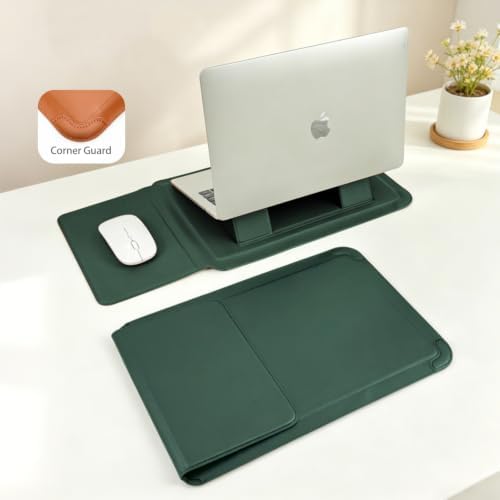 13 Inch Multifunctional Laptop Sleeve Case with Stand Soft Slim Cover for MacBook Pro/Air/ThinkPad X1/Dell XPS/Lenovo Yoga/HP Pavilion/ASUS Zenbook/LG gram/Chromebook 12.5" 13.3" Screen