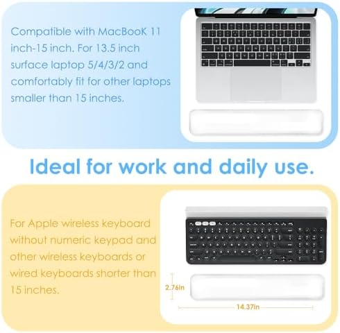Clear Wrist Rest for Keyboard Silicone Wrist Rest for Keyboard
