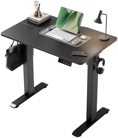 YDN Electric Standing Desk, 32x19 Inch, Black