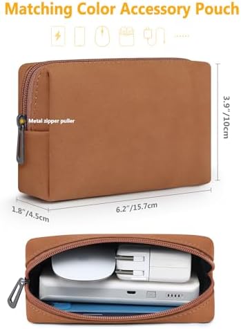 HYZUO 15-16 Inch Laptop Case Bag Sleeve with Stand, Brown