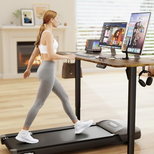 Furmax 63 Inches Electric Standing Desk, Home Office Desk with Phone Holder