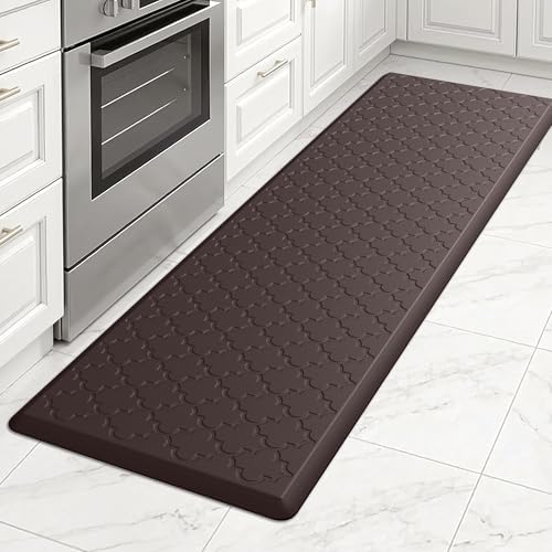 Kitchen Mats for Floor, Long Anti Fatigue Cushioned Mat, Chocolate