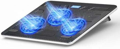TECKNET Laptop Cooling Pad, Portable Slim Laptop Cooler for 12"-17" Laptops