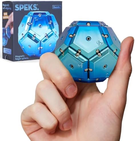 Speks Geode Magnetic Sensory Sphere, Stress Relief Tool, Executive Desk Toy
