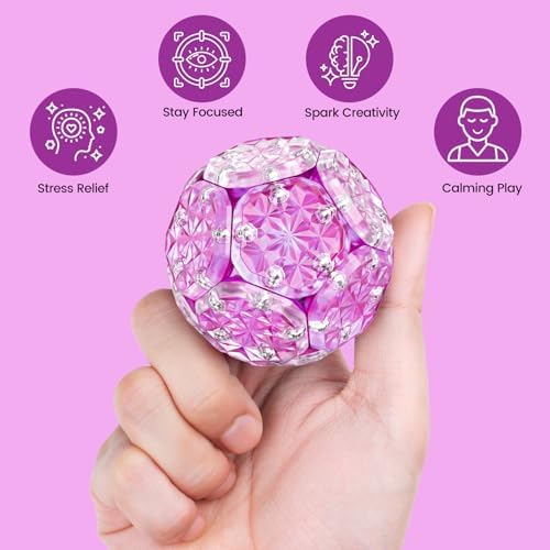 Magnetic Fidget Sphere, Adult Fidget Toy for Focus & Stress Relief