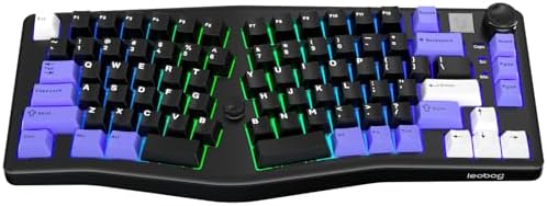 LEOBOG A75 Alice Ergonomic Wireless Mechanical Keyboard with Joystick Knob