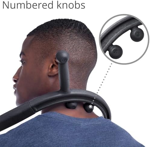 Body Back Buddy Elite Back Massager & Neck Massager for Pain Relief, Black