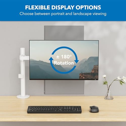 Mount-It! Single Monitor Arm Desk Mount, 17-32 Inch Screens, VESA 100x100mm