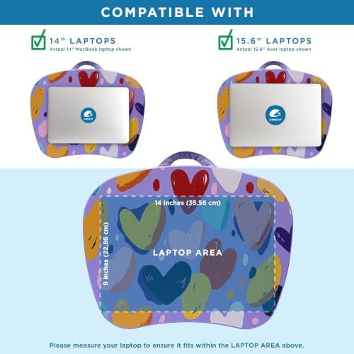 LAPGEAR MyStyle Lap Desk – Hearts, Fits 15.6" Laptops