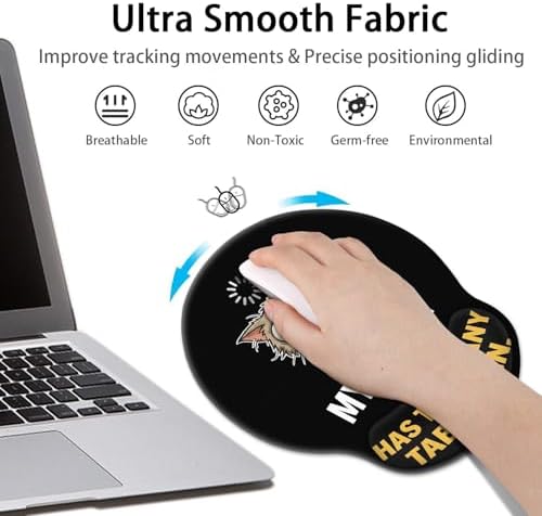 Britimes Ergonomic Mouse Pad with Wrist Support, Cat Animal