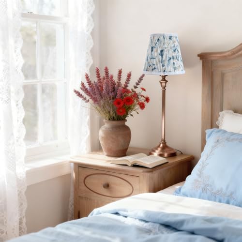 Fuloon Chandelier Lamp Shades, Clip on Small Sconce Lamp Shades, Suit for Candelabra Bulbs in Modern/European/French Country/Farmhouse Decoration, 3.5x4.3x4.9 in(6 Pack, Chiffon Watercolor Painting)