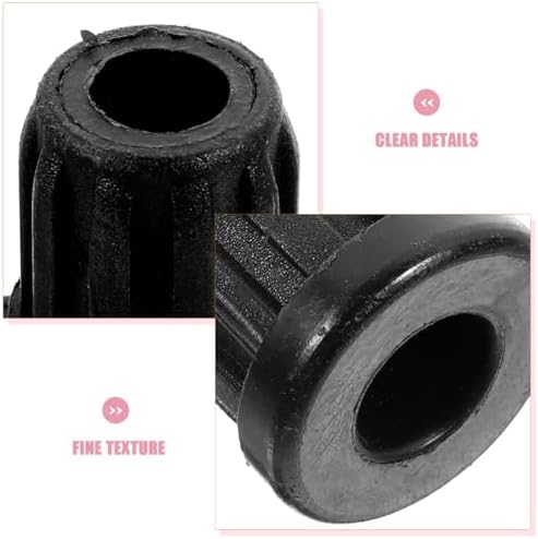 Small Wheel Caster Socket Inserts 0.98 Inch Plastic Chair Wheel Covers Stem Sleeves for Computer Chair Swivel Replacement 20 Pieces