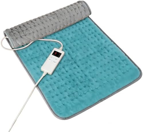 Cyan Heating Pad for Gifts Soothing Heat Therapy for Women & Men, Perfect Christmas, Mothers Day, Birthday Gifts fo r Her, Dad Gifts & White Elephant Gift, Cozy Stocking Stuffer for Men