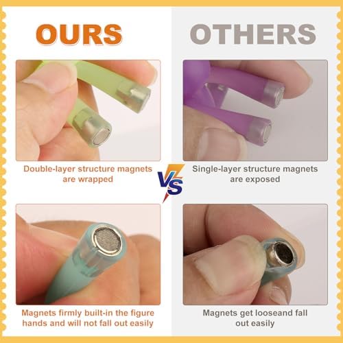 laleay Magnetic Men Fidget Toys, People Figures for Kids Adults Gifts