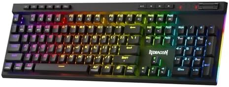 Redragon K580 PRO Wireless RGB Gaming Keyboard, Macro G Keys & Media Wheel