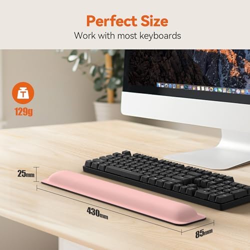 TECKNET Wrist Rest for Computer Keyboard Ergonomic, 1 in Thick, 17x3.3 in