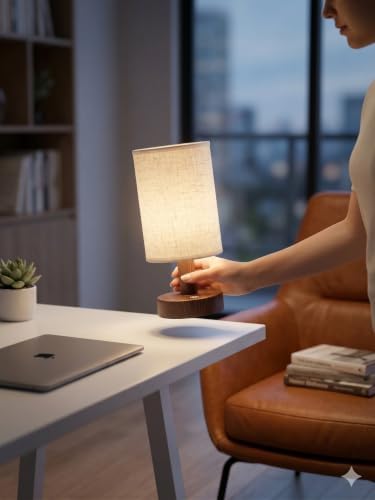 CHLORANTHUS 2 Pack Rechargeable Cordless Table Lamp – 4000mAh Battery Bedside Lamp, Mini Touch Control Dimmable LED Light with 3 Color Modes