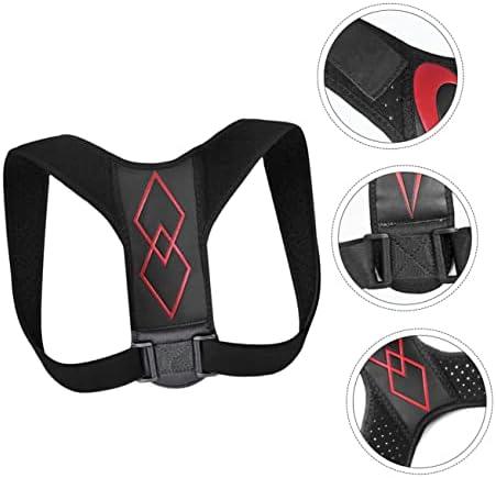 Invisible Posture Corrector Back Brace Black Adjustable Support for Adults