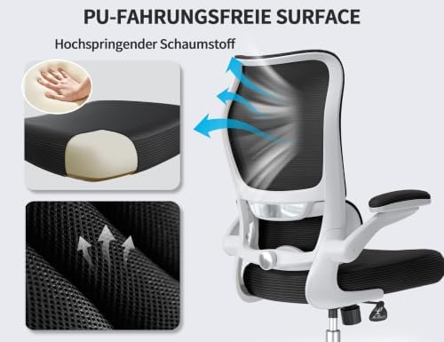 TRALT High Back Office Chair, Ergonomic Desk Chair