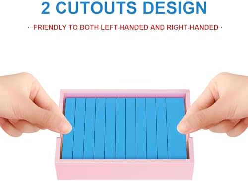 WINFFOR Acrylic Notepad Holder Dispenser - 4x6 in Sticky Note Memo Holder Self-Stick Note Pad Organizer (W/O Pads) Office Desk Accessories School Supplies, Lightpink