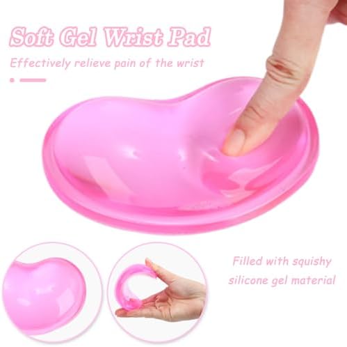 Gel Keyboard & Mouse Wrist Rest Set - Keyboard Wrist Rest Pad & Mouse Support for Office Gaming Pad Computer Laptop Ergonomic Comfortable Pain Relief- Pad Set (Mouse Support Only)