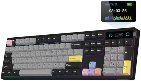 EPOMAKER TH108 PRO Full Size Mechanical Keyboard with Screen & Knob