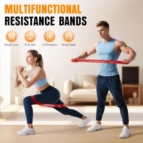 Resistance Bands Set 6 Pack for Exercise, Pilates and Yoga