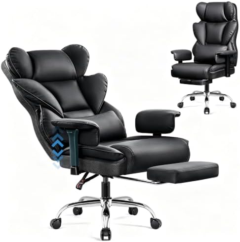 Big & Tall Office Chair 400 lbs, Gaming Chair 23" Wide Seat
