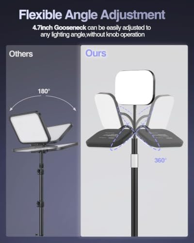 EMART Desktop Zoom Meeting Streaming Key Light with Flexible Gooseneck