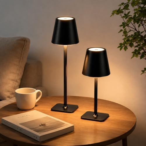 Rechargeable Cordless Table Lamp Set of 2