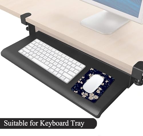 Small Mouse Pad, Mini Mouse Pad 6 X 8 Inch with Non-Slip Rubber Base for Keyboard Tray Laptops Wireless Mouse Home Office Travel, Washable & Portable (Daisy)