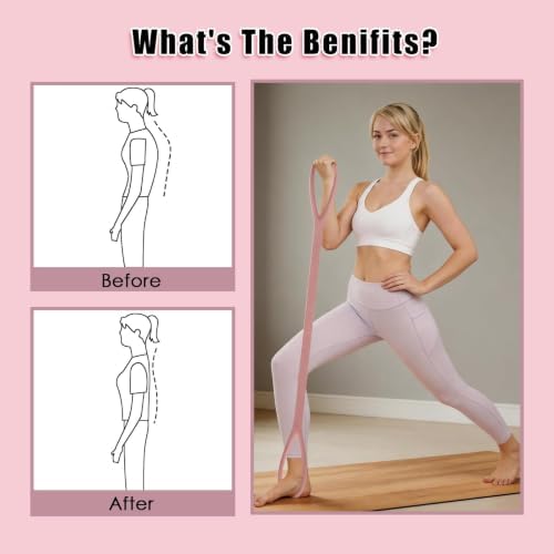 Figure 8 Resistance Bands with Handles,Silicone Exercise Band Set