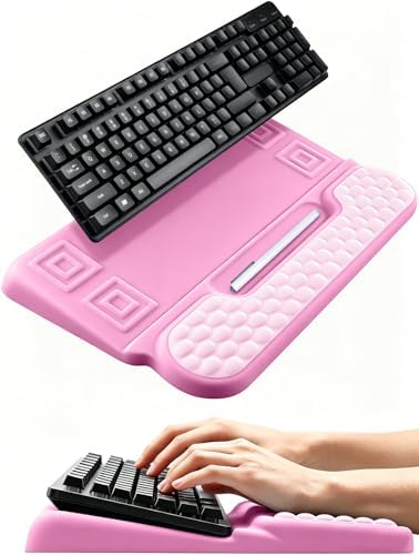 Wrist Rest with Keyboard Stand, Ergonomic Memory Foam Wrist Support