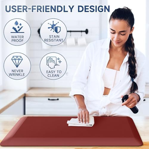 4/5 Inch Thick Kitchen Mats for Floor, StepRite Kitchen Rug for Standing