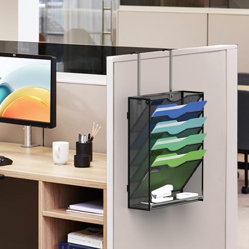 Kuntine.B Wall File Organizer Office Hanging Magazine Holder Wall File Organizer for Office Home
