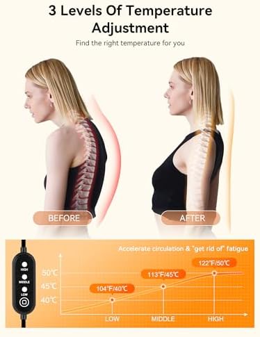 Heated Neck Stretcher for Pain Relief, Neck and Shoulder Relaxer