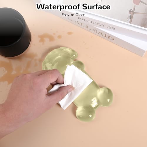 Gel Mouse Wrist Rest, Yellow Dog Wrist Support for Mouse, Cute Ergonomic Wrist Rest for Mouse Wrist Pad, Comfortable Pain Relief for Typing and Gaming