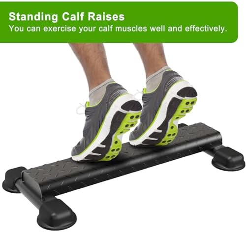 Steel Calf Raise Bar, Calf Raise Block with Anti Slip Platform