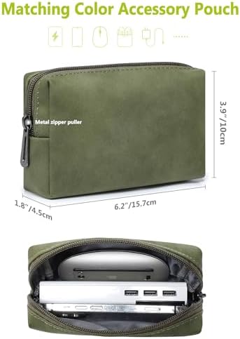HYZUO 13 Inch Laptop Case Sleeve with Stand for MacBook Air, Olive Green