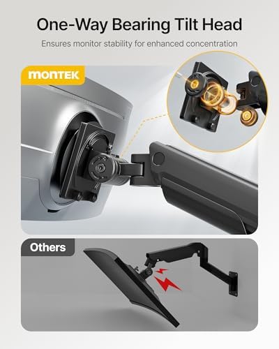monTEK Monitor Wall Mount for 17-57" Ultrawide, 59.4 lbs, Black