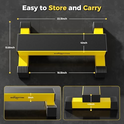 Upgraded Calf Raise Bar for Home Gym Workouts, Standing Calf Raise Machine for Calf Stretching, Squating, Foot Stretching, Anti-Slip Solid Calf Block, Ankle Calf Stretcher.