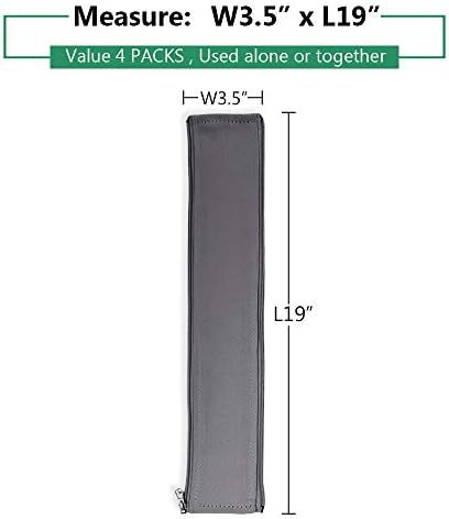 StangH Cable Management Sleeve Organizer Kit, 19 Inch, 4 Pieces -Grey