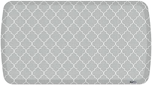 GelPro Elite Trellis Light Grey Kitchen Comfort Mat, 20" x 36