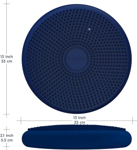 Bouncyband – Wiggle Seat – 10 Pack – Blue, 13” D – Large Sensory Cushion