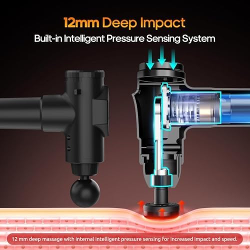 Massage Gun with Heat Massager Deep Tissue Muscle Massager Gifts for Men